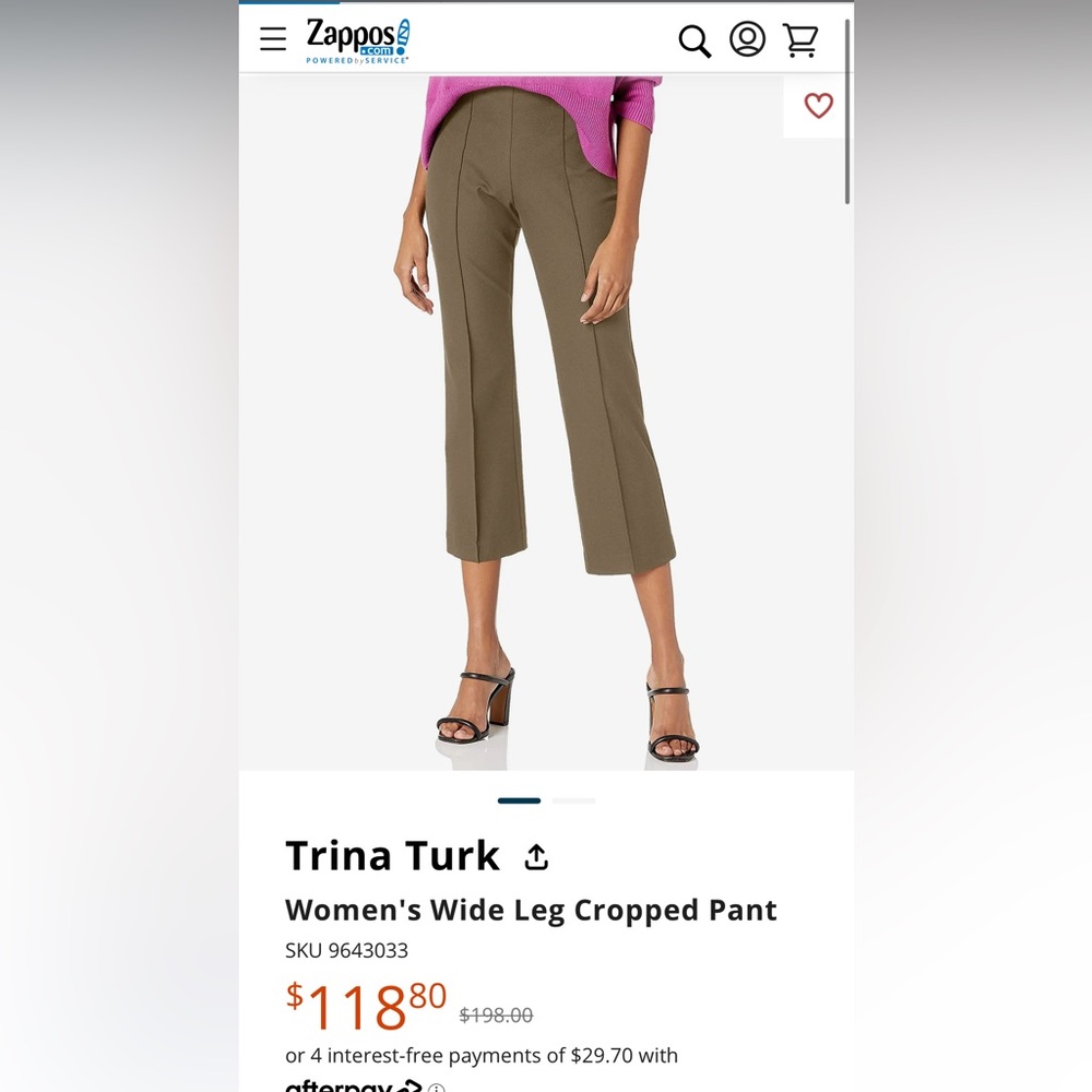 Dark Brown Trina Turk Trousers dress pants